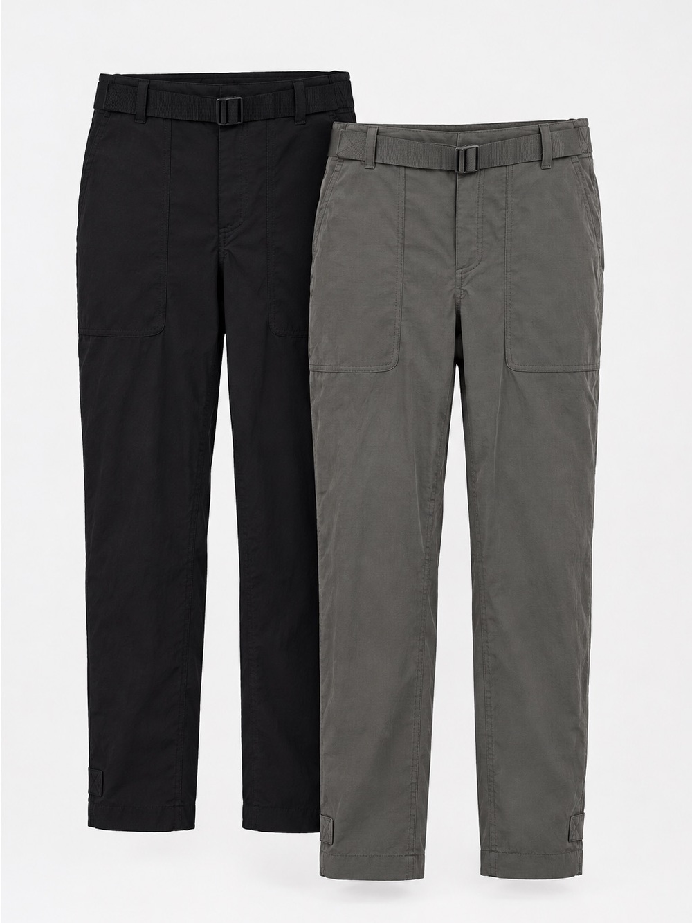 Athleta Trekkie Belted Pants Olive Green Black Bundle Two Women’s Size 2 Hiking
